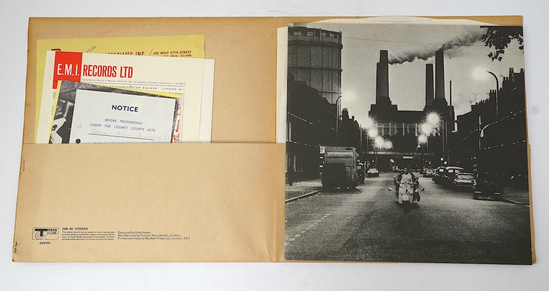 The Who; Live at Leeds, LP record album, Track 2406 001, with 11 inserts including the booklet of photos, believed to have been signed in ballpoint pen by Pete Townshend and Roger Daltrey. Condition - fair, some scratche